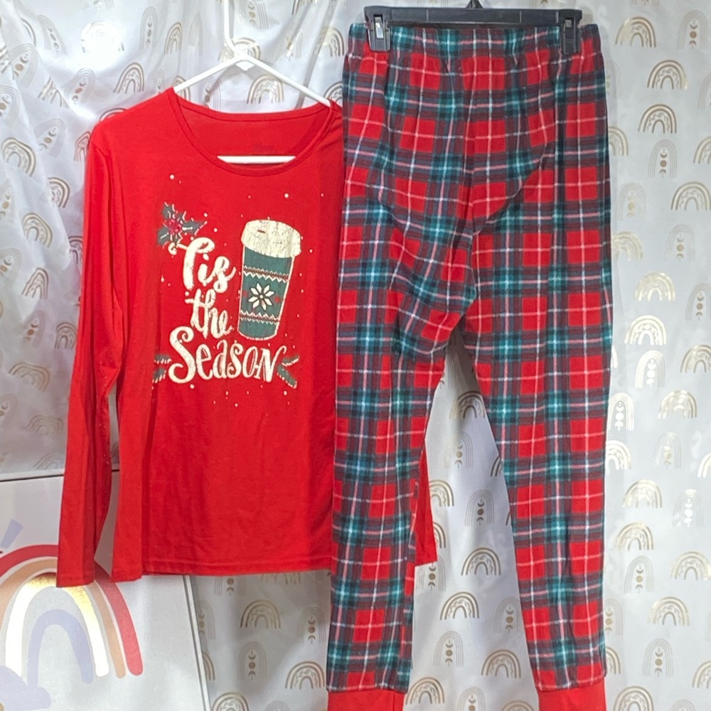 5 for $15-this set would count as 2 pieces. Sleep On It Red & Green Pajama Set